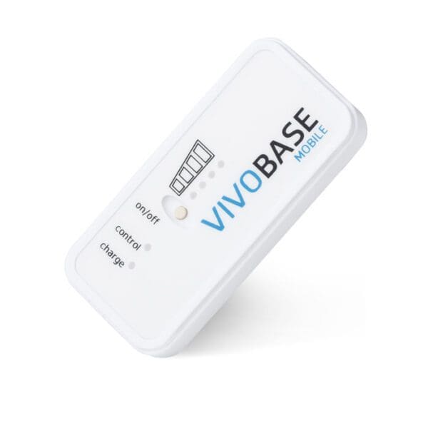 A white box with the words " vivobase ".